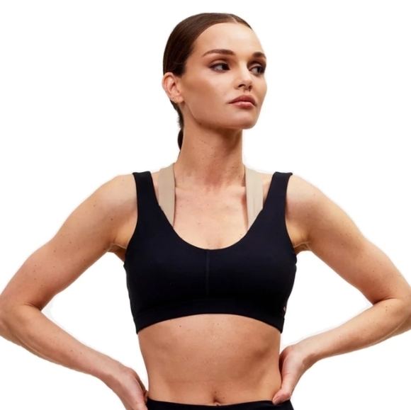 n:PHILANTHROPY Other - n: Philanthropy Black and Brown Tille Sports Bra S NWT